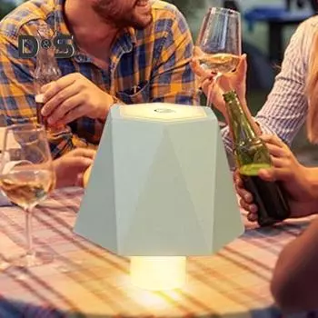 Светодиодная лампа для бутылки вина, 3 цвета, регулируемая яркость, аккумуляторная, беспроводная, с сенсорным управлением, настольная лампа, украшение для дома, офиса, бара, кафе C чёрный