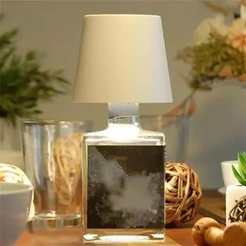 Светодиодная лампа для бутылок с регулируемой яркостью, 2000 мАч, 3 цвета, USB-C, перезаряжаемая беспроводная лампа для бара, клуба, вечеринки, бутылки вина, светодиодная лампа Ambiance A чёрный