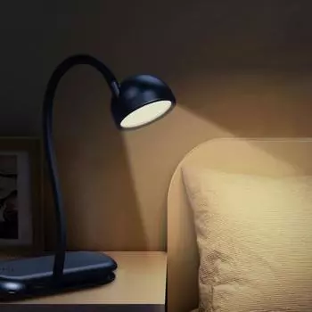 Светодиодная лампа для чтения с защитой глаз, не мерцающая, гибкая, с сенсорным управлением, портативная лампа для чтения вино красного