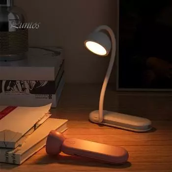 Светодиодная лампа для чтения с защитой глаз, не мерцающая, гибкая, с сенсорным управлением, портативная складная лампа для чтения чёрный