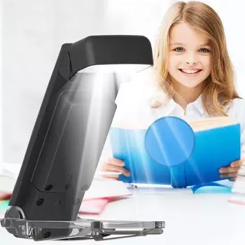 Светодиодная лампа для чтения USB перезаряжаемая книжная лампа портативная ночная лампа для ухода за глазами с 3 цветами чёрный