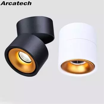 Светодиодная лампа для дома 12 Вт для магазина одежды, современные простые светильники, поверхностный монтаж COB, настенные прожекторы, Black Gold теплый белый