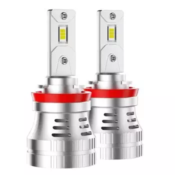 Светодиодная лампа для фар 10000 люмен 6500K холодный белый супер яркий светодиодный ближний свет вращающийся патрон комплект для переоборудования в комплект из 2 шт. CHIIHONH11/H9/H8 360°