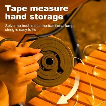 Светодиодная лампа для кемпинга, атмосфера, длина 10 м, водонепроницаемый, пригодный для вторичной переработки, световой пояс, уличная садовая декоративная лампа для палатки 5W