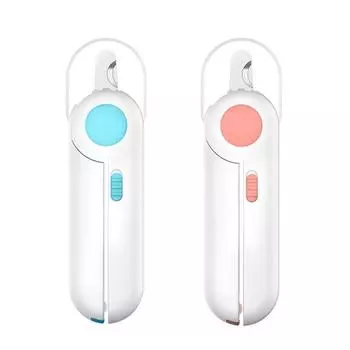 Светодиодная лампа для кошек и собак, анти-кровь, точилка для маникюра, ножницы для ногтей для домашних животных