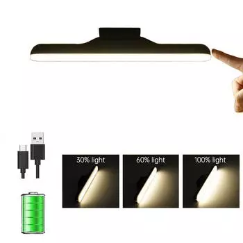 Светодиодная лампа для макияжа, USB-зарядка, защита глаз, портативная подвесная магнитная лампа для книг, сенсорный выключатель, зеркало, настольная лампа 3W