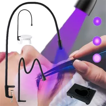 Светодиодная лампа для наращивания ресниц с помощью стопы уменьшает скорость отверждения светодиодного клея для ресниц УФ-лампа для наращивания ресниц УФ-лампа для наращивания ресниц