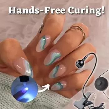 Светодиодная лампа для обнаружения подделок, простое управление, компактная ультрафиолетовая УФ-настольная лампа, мини-гель чёрный