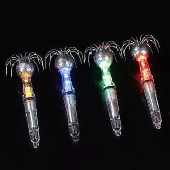 Светодиодная лампа для приманки рыбы, глубоководная светящаяся рыболовная крючок, светодиодная лампа для приманки кальмара, подводные снасти, инструменты, лампа для зонта и крючка синий