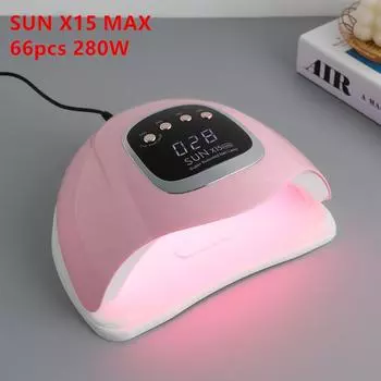 Светодиодная лампа для сушки ногтей 280 Вт для отверждения всех видов УФ-гелей/лаков/лаков с таймером, автоматический датчик, все инструменты для маникюра/педикюра