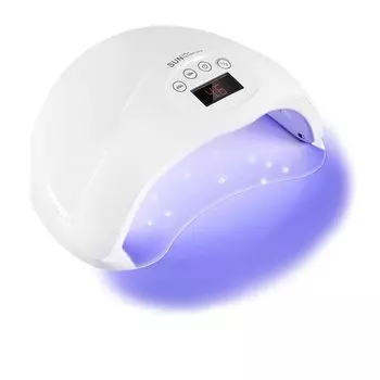 Светодиодная лампа для сушки ногтей, автоматическая, 48 Вт, двойная лампа, быстрая настройка таймера, гелевые ногти, светодиодная УФ-лампа для ногтей, совместимая со всеми японскими лаками для ногтей, для обеих рук белый