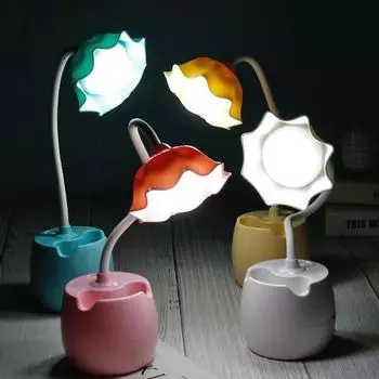 Светодиодная лампа для учебы студентов, лампа для защиты глаз, небольшая лампа для чтения, учебы, выполнения домашних заданий, держатель для ручек