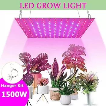Светодиодная лампа для выращивания растений, полноспектральная лампа 1000 Вт 1500 Вт, светодиодная лампа для растений, теплицы, комнатные фитолампы, освещение для выращивания растений, вилка США, ЕС, Великобритания UK Plug