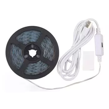 Светодиодная лампа для выращивания растений, полный спектр, 3 метра, индукционная лента для затемнения растений, для комнатных растений, 5 В