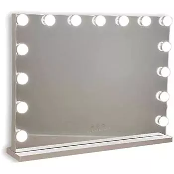 Светодиодная лампа для зеркального макияжа - 15 светодиодных лампочек, зеркальная стена для макияжа, USB-лампа для зеркального макияжа, лампа для зеркального макияжа в 3 режимах, зеркальный макияж, налобный фонарь 46x58x10cm