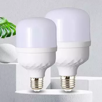 Светодиодная лампа E27 220 В с голосовым управлением, датчик движения, радарный датчик, аварийная лампа для дома, гостиной, лестницы, коридора, склада 15W