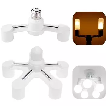 Светодиодная лампа E27 - E27, патрон для лампы 2 дюйма 1/3 дюйма 1/4 дюйма 1/5 дюйма 1, E27, разветвитель цоколя, адаптер для светодиодной лампы, держатели для лампочек e27