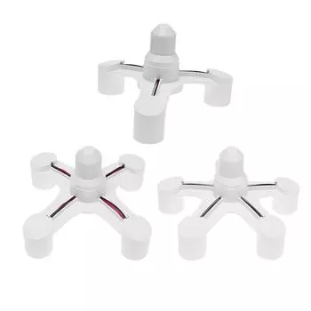 Светодиодная лампа E27 - E27, патрон для лампы 3 дюйма 1/4 дюйма 1/5 дюйма 1, E27, разветвитель цоколя, адаптер для светодиодной лампы, держатель лампочки