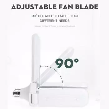 Светодиодная лампа E27 светодиодная лампа для дома 220 В 30 Вт 45 Вт 60 Вт 80 Вт складной вентилятор Lampara 6500K лампочки для дома гостиная гараж освещение