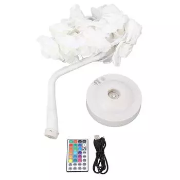 Светодиодная лампа-елка RGB Rose Flower с 16-цветным пультом дистанционного управления Подарок на День святого Валентина