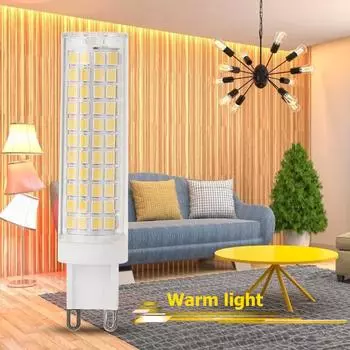 Светодиодная лампа G9 15 Вт 1500 Лм SMD 2835 с регулируемой яркостью, керамическая лампа Corn Light (110В WW)