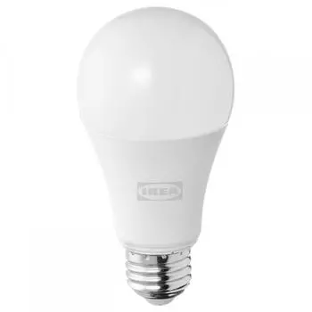 Светодиодная лампа IKEA SOLHETTA E26 1521 люмен с регулируемой яркостью Globe Opal White
