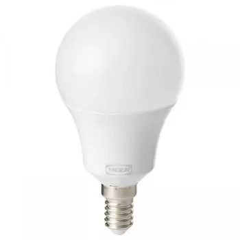 Светодиодная лампа IKEA TRDFRI E14 470 люмен Smart Dimmable White Spectrum Sphere