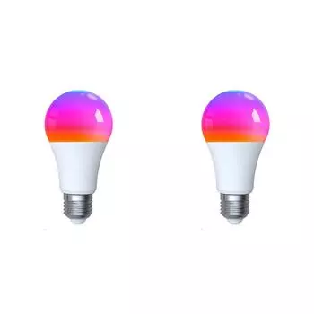 Светодиодная лампа LF# WiFi Smart E27, 16 миллионов цветов RGB, 9 Вт, 806 лм, для Alexa Google Home