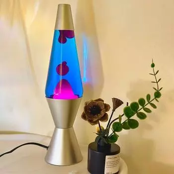 Светодиодная лампа Liquid Motion с дистанционным управлением, меняющая цвет ночника, создающая настроение, снижающее стресс UK белый