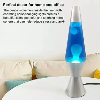 Светодиодная лампа Liquid Motion с дистанционным управлением, меняющая цвет ночника, создающая настроение, снижающее стресс EU белый