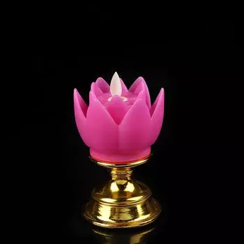 Светодиодная лампа Lotus, цветная светодиодная, мягкий естественный свет, реалистичная, безопасная, без запаха, прочная лампа Будды для фиолетовый