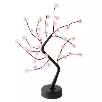 Светодиодная лампа на дереве с дистанционным управлением, ночник с искусственным деревом