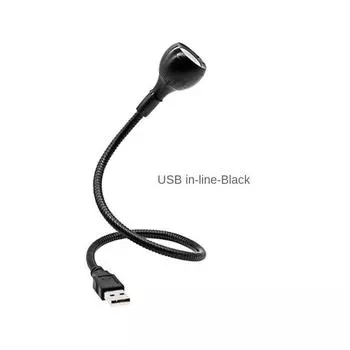 Светодиодная лампа на гибкой ножке USB, свободное вращение, теплый белый свет, мини-светодиодная лампа для чтения, подключаемая через USB клавиатура, подсветка для книг белый