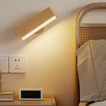 Светодиодная лампа, настенный светильник на батарейках с дистанционным управлением, плавная регулировка яркости, без мерцания, перезаряжаемый настенный светильник, лампа для чтения Warm light A