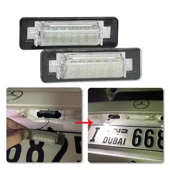 Светодиодная лампа номерного знака автомобиля для Mercedes-Benz W210 4D W2020 Sedan Facelift 98