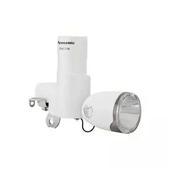 Светодиодная лампа Panasonic для велосипедов с 7-цветной боковой подсветкой, обеспечивающая симпатичное белое свечение 1800 кд (Ш42 x Г132 x В101 мм)! Прибл. белый