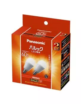 Светодиодная лампа Panasonic Mini Krypton Parlook с цоколем, эквивалентным 60 Вт лампе накаливания, цветной эквивалент, малый свет, широкое распределение света, 2 изоляции
