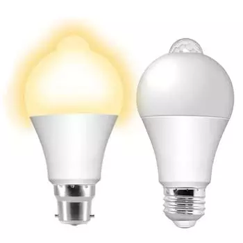 Светодиодная лампа с датчиком движения PIR 12 Вт 18 Вт 220 В 110 В, умная лампа с функцией включения/выключения при движении, лампа для домашнего освещения с датчиком движения 12W