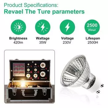 Светодиодная лампа с регулируемой яркостью без мерцания, удобная галогенная лампа цоколя GU10, встраиваемое трековое освещение, товары для дома, широко используемые