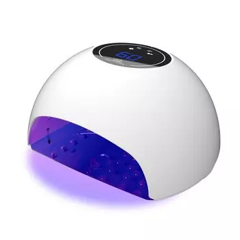 Светодиодная лампа SHINYGEL Shiny Gel для гелевых ногтей 18 Вт, оснащенная датчиком, таймером, режимом снижения температуры, ориентацией дисплея можно управлять, без УФ-излучения белый