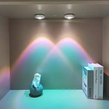 Светодиодная лампа Sunset, беспроводная, для внутреннего шкафа, под шкафом, светильник на батарейках, для украшения спальни, рождественский подарок белый