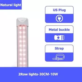 Светодиодная лампа T8/T20 для выращивания растений, гидропонная лампа полного спектра для рассады, дополнительное осветительное оборудование для выращивания растений в помещении T8 30CM 10W