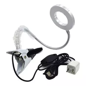 Светодиодная лампа USB складная 2-цветная гибкая защита глаз портативная клипса лампа для салона красоты