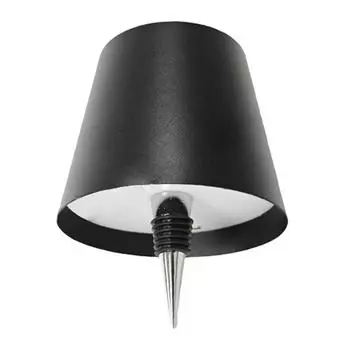 Светодиодная лампа в виде бутылки вина, 3 цвета, настольная лампа для использования в помещении и на улице (Покрытие серебром)