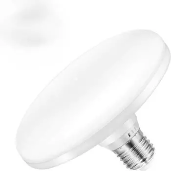 Светодиодная лампочка плоская 18 Вт E27: Светодиодная лампа UFO, эквивалентная лампе накаливания, энергосберегающая, мощная, потолочная лампа для домашнего освещения, лампа E27 mini 15w