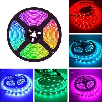 Светодиодная лента 5050 DC12V 60LEDs M Гибкая светодиодная лампа RGB RGBW 5050 Светодиодная лента 300LEDs 5m Lot RGB white