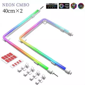 Светодиодная лента 5 В 3 PIN с адаптерным кабелем ARGB, гибкая монтажная подсветка, синхронизация с атмосферой AURA, украшения для корпуса ПК