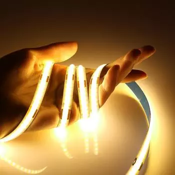 Светодиодная лента COB 5 В 12 В 24 В 10 м 5 м 3 м 320 светодиодов/м линейная гибкая светодиодная лента с регулировкой яркости 2700 К 4000 К 6000 К декор для кухни DC12V 3M белый