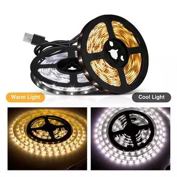 Светодиодная лента для лампы Kicthen 5V USB SM 2835 Led Decoration Ligband 1M белый