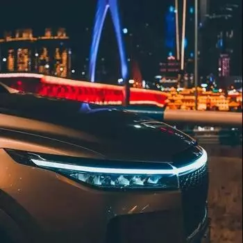 Светодиодная лента для освещения капота автомобиля, 180 см, белый свет, водонепроницаемая, для внешнего оформления автомобиля, декоративная лампа 12 В